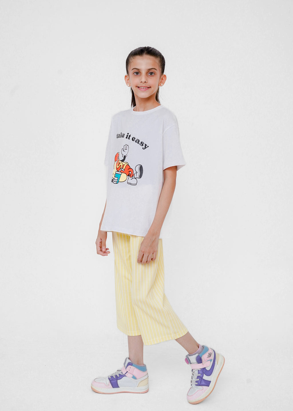 PRINTED TEE AND TROUSER