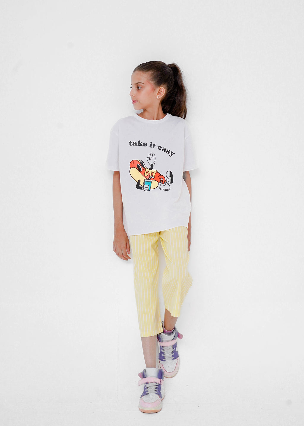 PRINTED TEE AND TROUSER