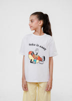 PRINTED TEE AND TROUSER