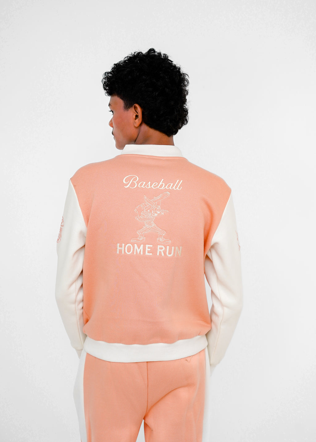 EMB SWEAT JACKET SUIT
