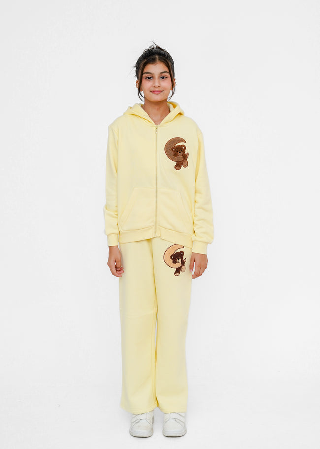 CHENILLE EMB HOODIE SUIT Hover Image