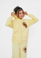 CHENILLE EMB HOODIE SUIT