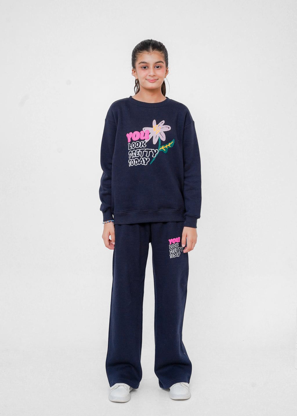 PUFF PRINT SWEAT SUIT