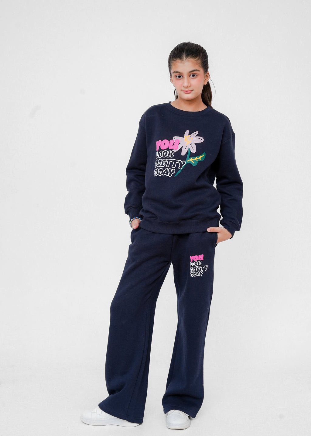 PUFF PRINT SWEAT SUIT