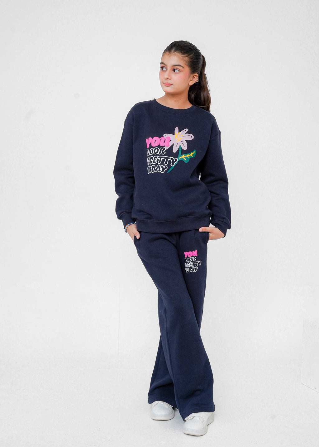 PUFF PRINT SWEAT SUIT