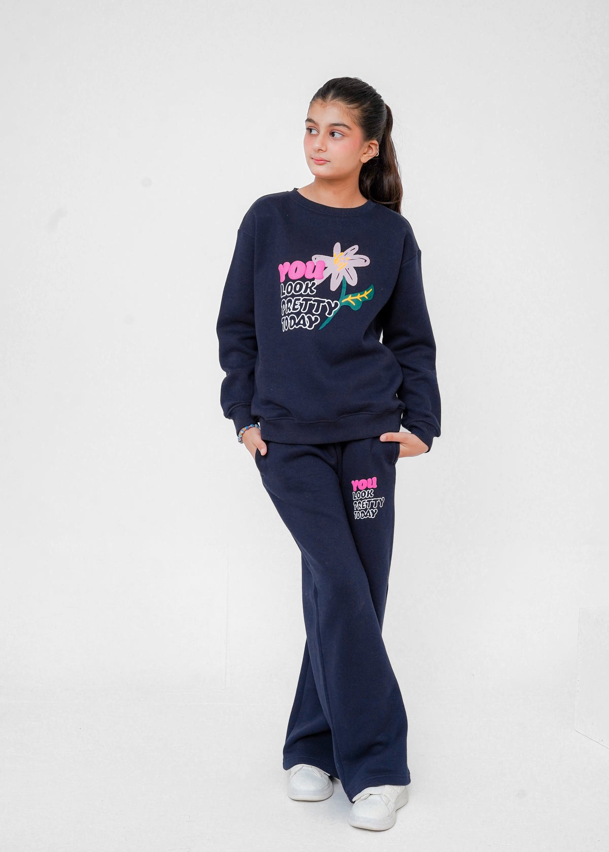 PUFF PRINT SWEAT SUIT
