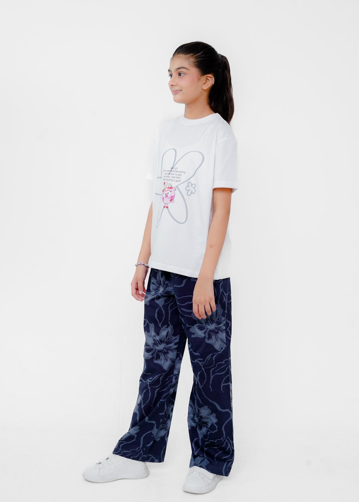PRINTED TEE AND TROUSER