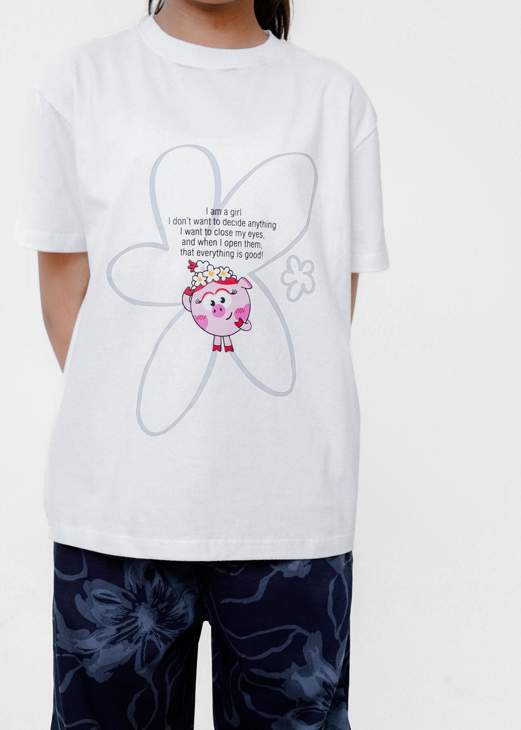 PRINTED TEE AND TROUSER