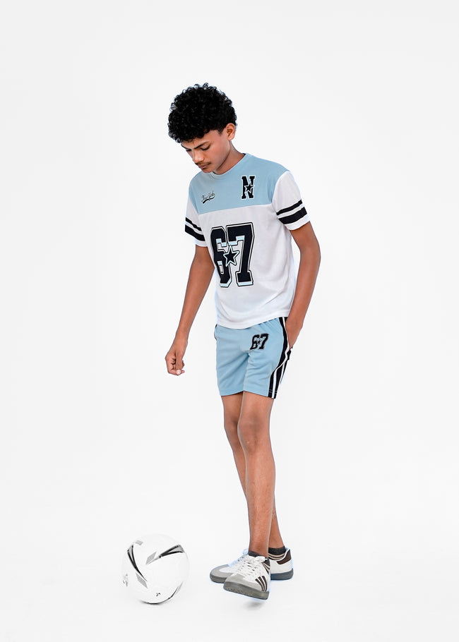 PRINTED SPORTS TEE AND SHORTS Main Image